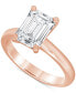 ფოტო #1 პროდუქტის Certified Lab Grown Emerald-Cut Solitaire Engagement Ring (3 ct. t.w.) in 14k Gold