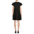 Time and Tru Tiered Knit Dress With Pockets Women Small Black Short Sleeve Solid