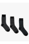 Фото #3 товара Basic 3'lü Soket Çorap Seti Geometrik Desenli