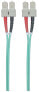 Фото #12 товара Intellinet Fiber Optic Patch Cable - OM3 - SC/SC - 2m - Aqua - Duplex - Multimode - 50/125 µm - LSZH - Fibre - Lifetime Warranty - Polybag - 2 m - OM3 - SC - SC