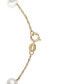 Браслет eFFY® Pearl Station 14k Gold Желтый, 7 1/2 Inches - фото #2