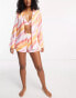 Фото #1 товара Loungeable satin 3 piece pyjama set in multi stripe