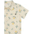 Modern Moments by Gerber Outfit Set Toddler Boy 3T Cream Floral Cotton Button-Up