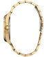 Eco-Drive Men's Peyten Gold-Tone Stainless Steel Bracelet Watch 41mm