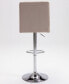 Yorkie Upholstered Modern Swivel Bar Stool, Set of 2