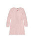 ფოტო #4 პროდუქტის Toddler Girls Organic Long Sleeve Bow Detail Cable Sweater Dress