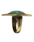 by 1928 Aztec Mandala Semi-Precious Malachite Ring
