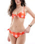 Фото #3 товара ASOS DESIGN Picnic tie side bikini bottom in gingham