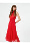 Фото #8 товара Kadın Kırmızı Desenli Elbise
