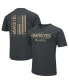 Men's Heathered Black Iowa Hawkeyes OHT Military-Inspired Appreciation Flag 2.0 T-shirt