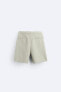 Soft textured bermuda shorts