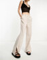 Only flared tailored trousers co-ord in stone