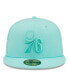 ფოტო #3 პროდუქტის Men's Turquoise Philadelphia 76ers Color Pack 59FIFTY Fitted Hat