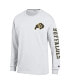 Фото #2 товара Men's White Colorado Buffaloes Team Stack 3-Hit Long Sleeve T-shirt