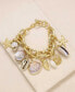 Mermaid Tears Shell and Gold - Tone Bracelet