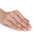 ფოტო #2 პროდუქტის Moissanite in 10K Gold Vintage-Like Halo Infinity Bridal Ring Set, 2 Piece