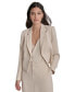 Women's Notch-Lapel Open-Front Cropped Blazer