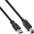 Фото #1 товара InLine USB 3.2 Gen.1 Cable Type A male / Type B male - black - 1m