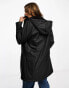 ONLY lined rain coat in black Черный, XS - EU 34 - фото #4