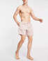 Фото #3 товара ASOS DESIGN 2 pack swim shorts in mid length in pink/light grey SAVE