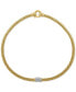 ფოტო #1 პროდუქტის EFFY® Diamond Cluster 18" Collar Necklace (1/2 ct. t.w.) in 14k Gold-Plated Sterling Silver