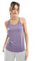 Nike One Training Dri-Fit classic strappy tank top in purple