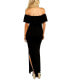 Фото #2 товара Women's Off Shoulder Ruffle Detail Maxi Dress