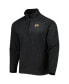 ფოტო #3 პროდუქტის Men's Heathered Black Chicago Blackhawks Course Quarter-Zip Jacket