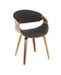 Фото #1 товара Curvo Mid-Century Modern Dining Accent Chair