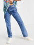 JJXX Seoul straight leg jeans in medium blue denim