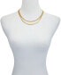 Фото #3 товара Vince Camuto gold-Tone Layered Curb Chain Necklace, 18" + 2" Extender