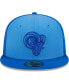 Фото #3 товара Men's Royal Los Angeles Rams Tri-Tone 59FIFTY Fitted Hat