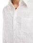 Reclaimed Vintage sheer embroidered shirt in white