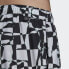 adidas men Shredded Check CLX Swim Shorts