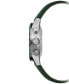 ფოტო #2 პროდუქტის Men's Swiss Automatic Chronograph Freelancer Green Leather Strap Watch 43.5mm