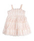 ფოტო #3 პროდუქტის Baby Girls Tiered Embroidered Organza Dress