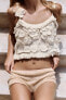 Fine knit shorts