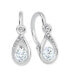 Charming white gold earrings with clear crystals 236 001 01016 07