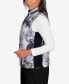 Фото #3 товара Women's Drama Queen Marble Quilt Sweater Paneled Vest Jacket