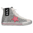 Vintage Havana Alive Glitter High Top Womens Silver Sneakers Casual Shoes ALIVE 8.5 - фото #1