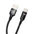 Фото #2 товара Mocny kabel przewód w oplocie USB USB-C 2.4A 1m czarny