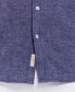 ფოტო #5 პროდუქტის Men's Short Sleeve Solid Linen Cotton Shirt