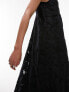 Topshop lace maxi chuck on in black