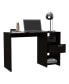 Arlington Computer Desk with 2-Open Storage Shelves and Drawer with Handle Черный, Стандартный - фото #5