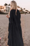 Фото #15 товара L-Peach Women's Lace Chiffon V-Neck Long Dress Beach Dress Pareo Cover Ups One Size
