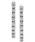 ფოტო #2 პროდუქტის Diamond Huggie Hoop Earrings (1/2 ct. t.w.) in 14k White Gold