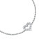 Romantic silver heart bracelet Tesori SAIW131