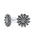 ფოტო #1 პროდუქტის Retro Style Floral Garden Party Flower You are My Sunshine Sunflower Stud Earrings For Women Oxidized Sterling Silver