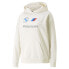 Puma Bmw Mms Essentials Hoodie Womens Off White Casual Outerwear 53828807