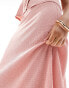 Фото #3 товара Miss Selfridge textured maxi skirt in blush